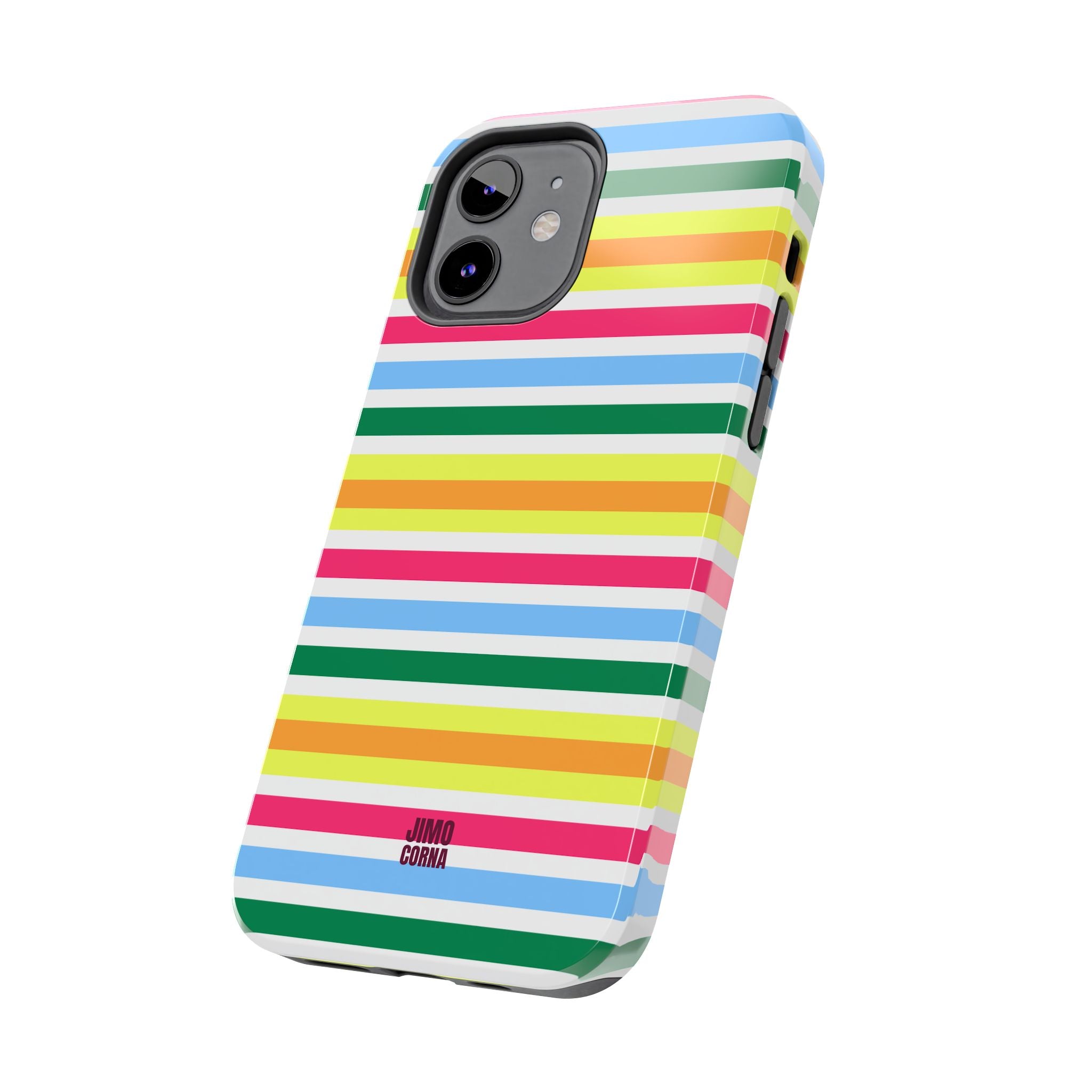 Rainbow Sorbet Stripe iPhone Case