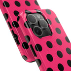 Big Polka Dot | Hot Pink and Black