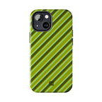 Angelina Stripes | Olive - iPhone Case