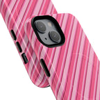 Angelina Stripes | Hot Pink - MagSafe iPhone Case