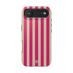 Lime Green and Pink Bold Stripes