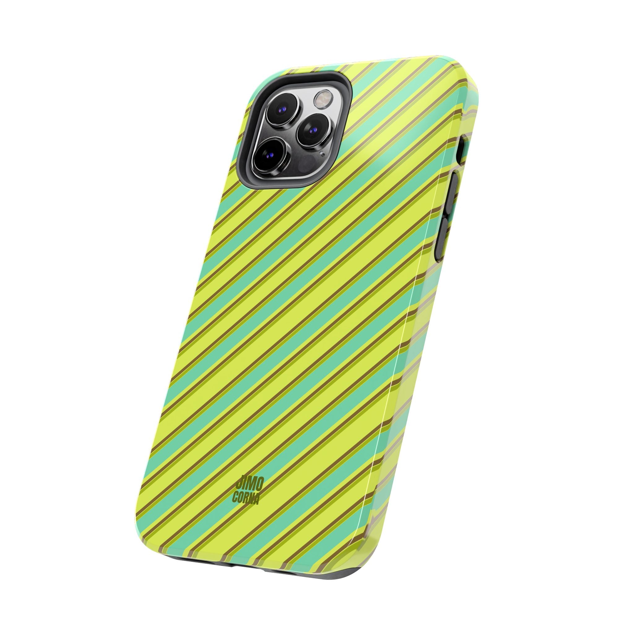 Angelina Stripes | Green - iPhone Case