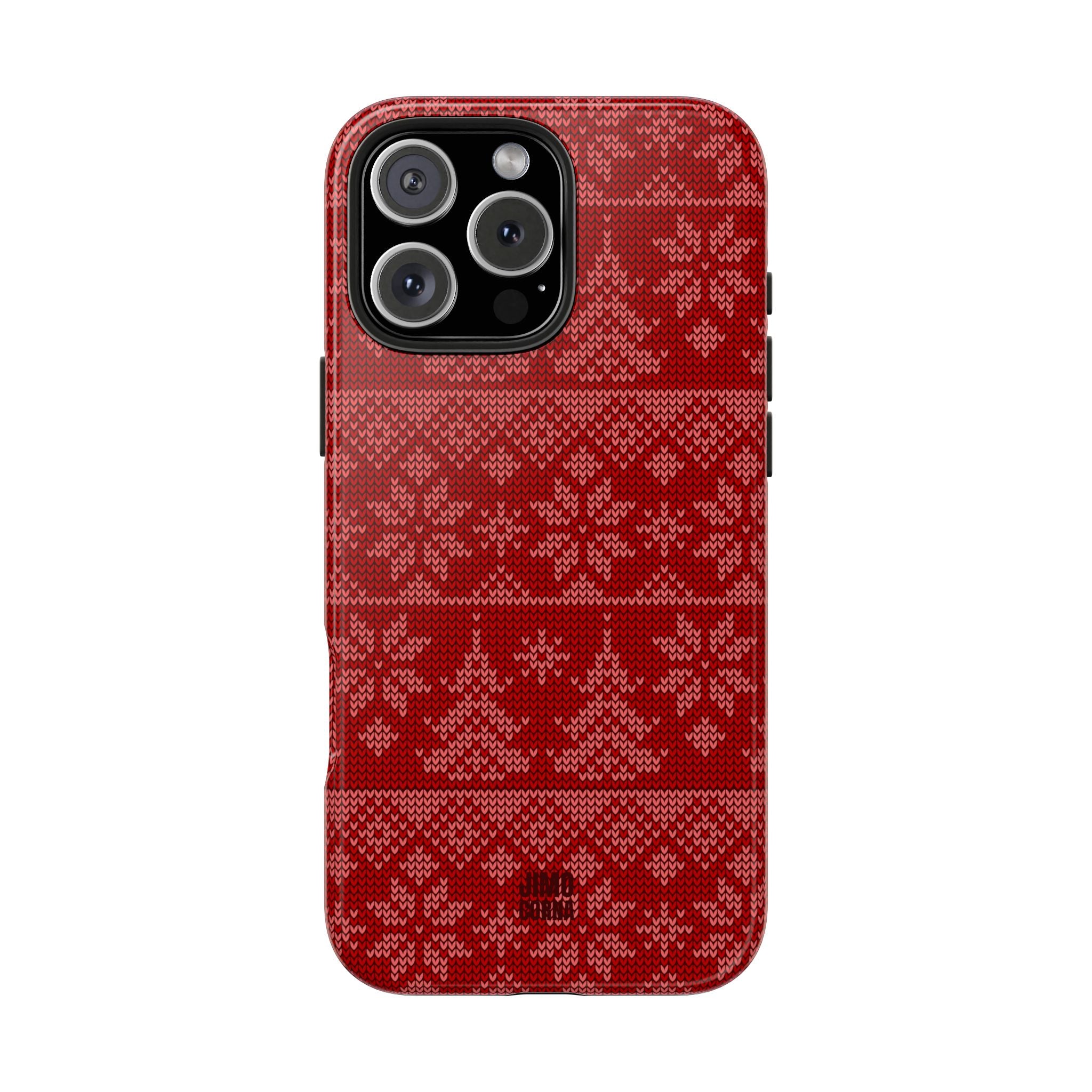 Holiday Knit | Red iPhone Case