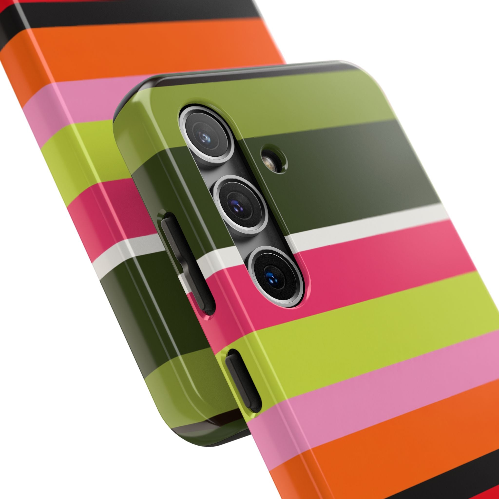 Berry Citrus Stripe Samsung Galaxy Case
