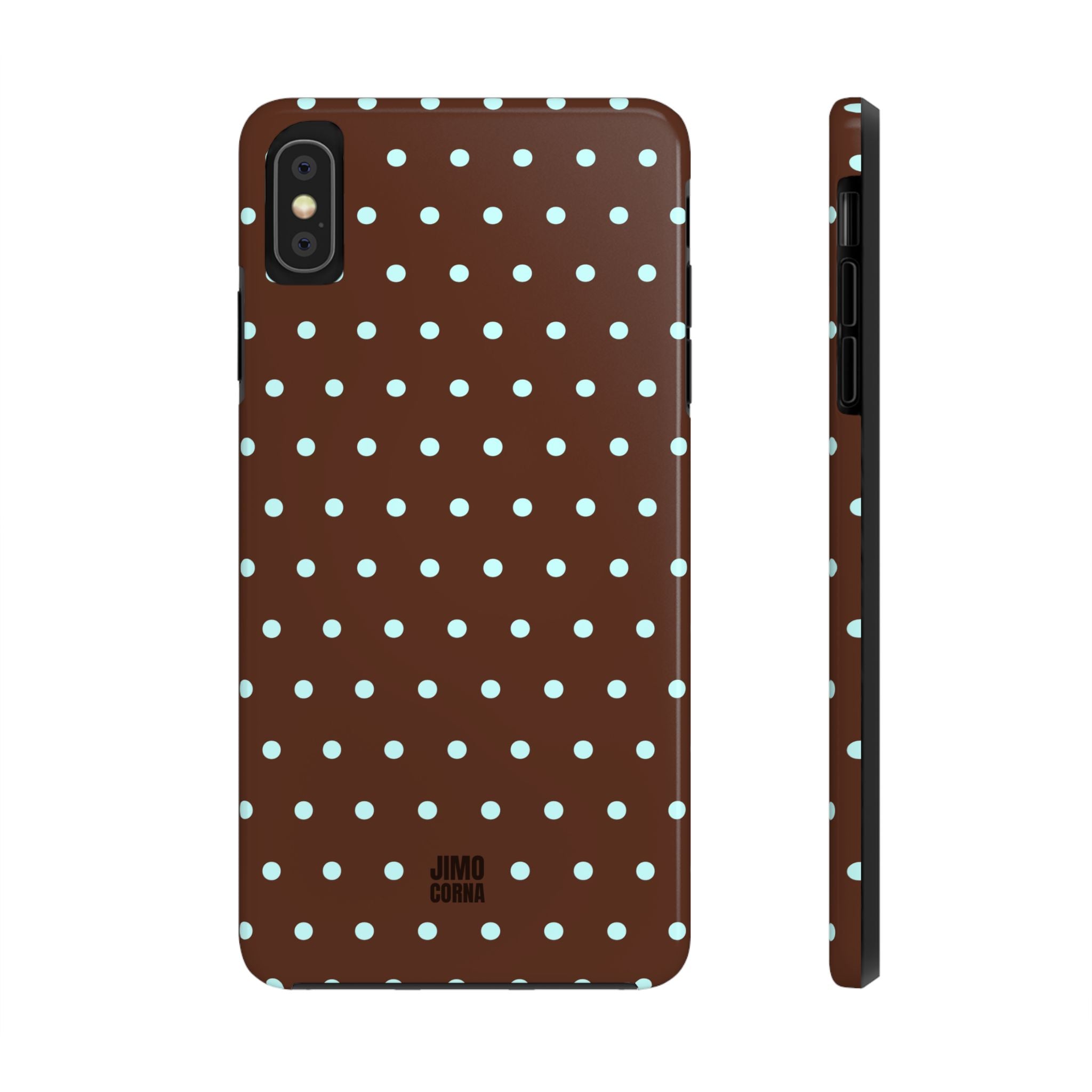 Polka Dot | Brown and Blue