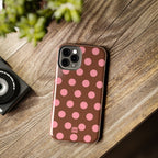 Big Polka Dot | Brown and Pink