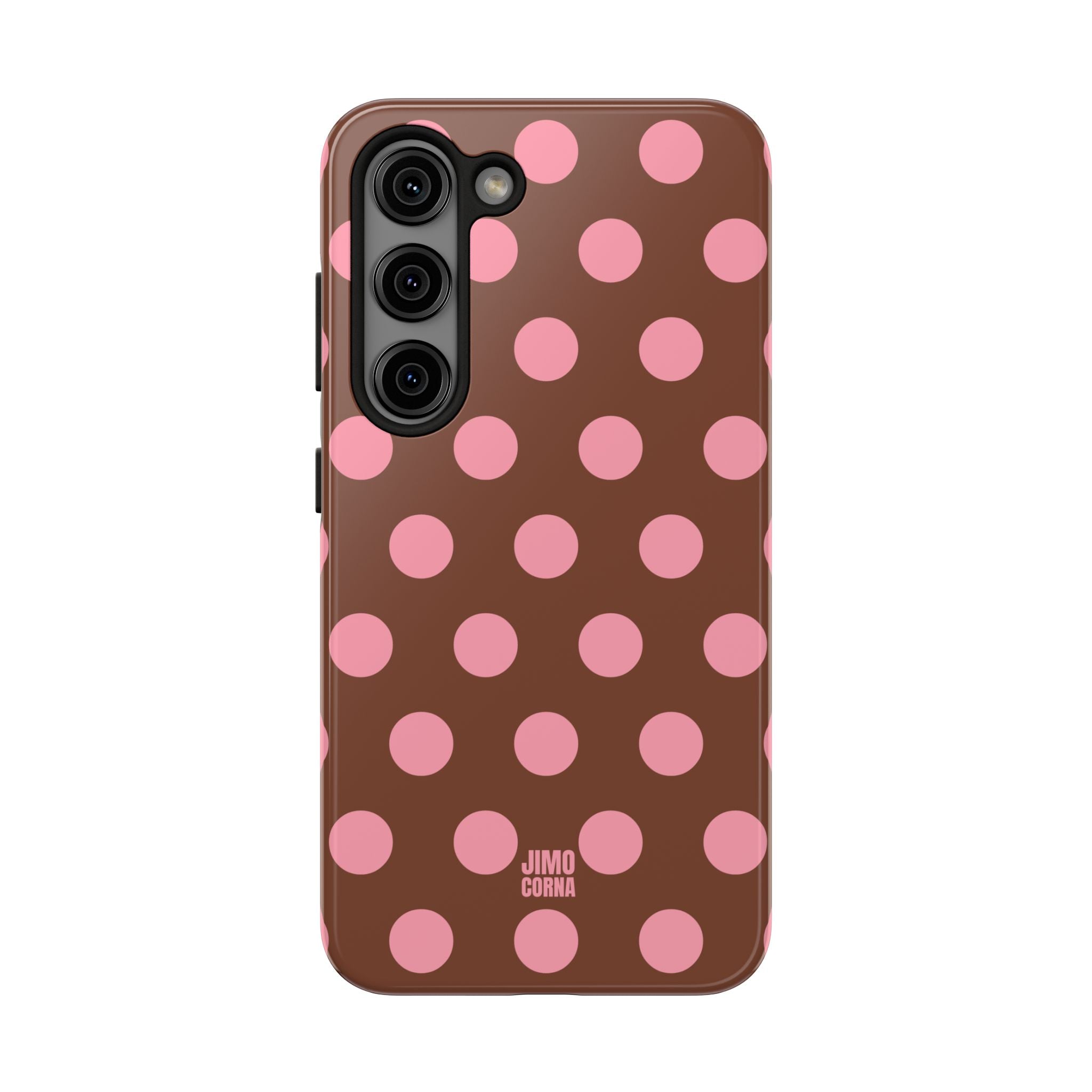 Big Polka Dot | Brown and Pink