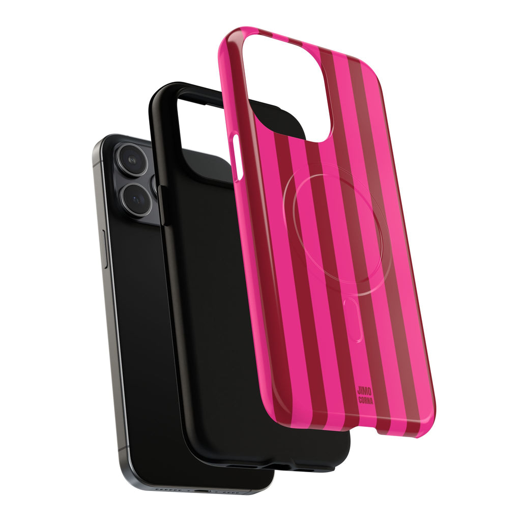 Bold Stripes MagSafe iPhone Case | Strawberry Burst