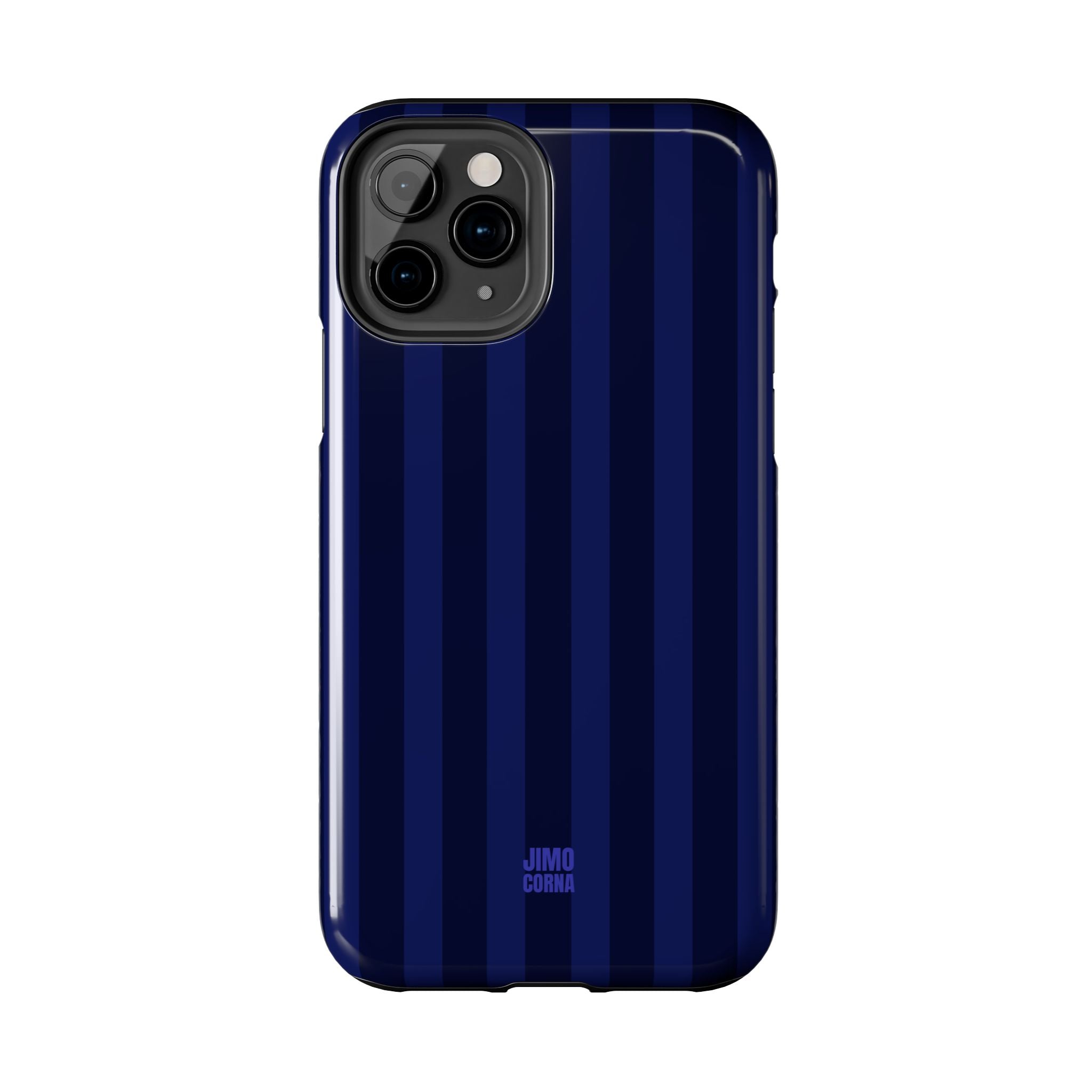 Bold Stripes iPhone Case | Navy Blue