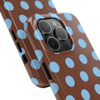 Big Polka Dot | Brown and Blue