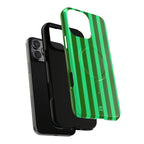 Bold Stripes MagSafe iPhone Case | Olive Green