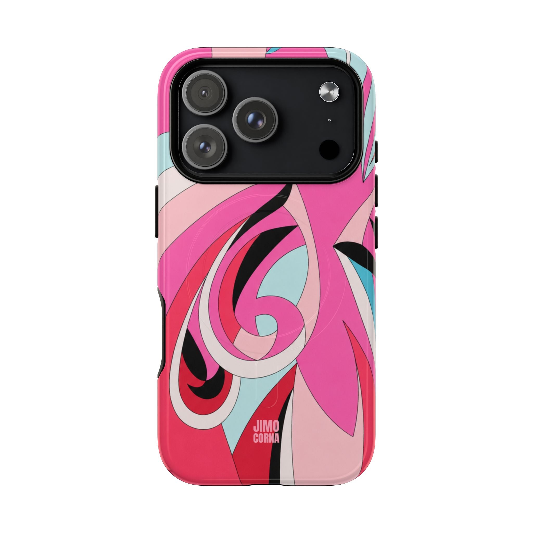 Pink Tropic Swirl MagSafe iPhone Case
