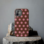 Big Polka Dot | Brown and Pink