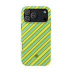 Angelina Stripes | Green - iPhone Case