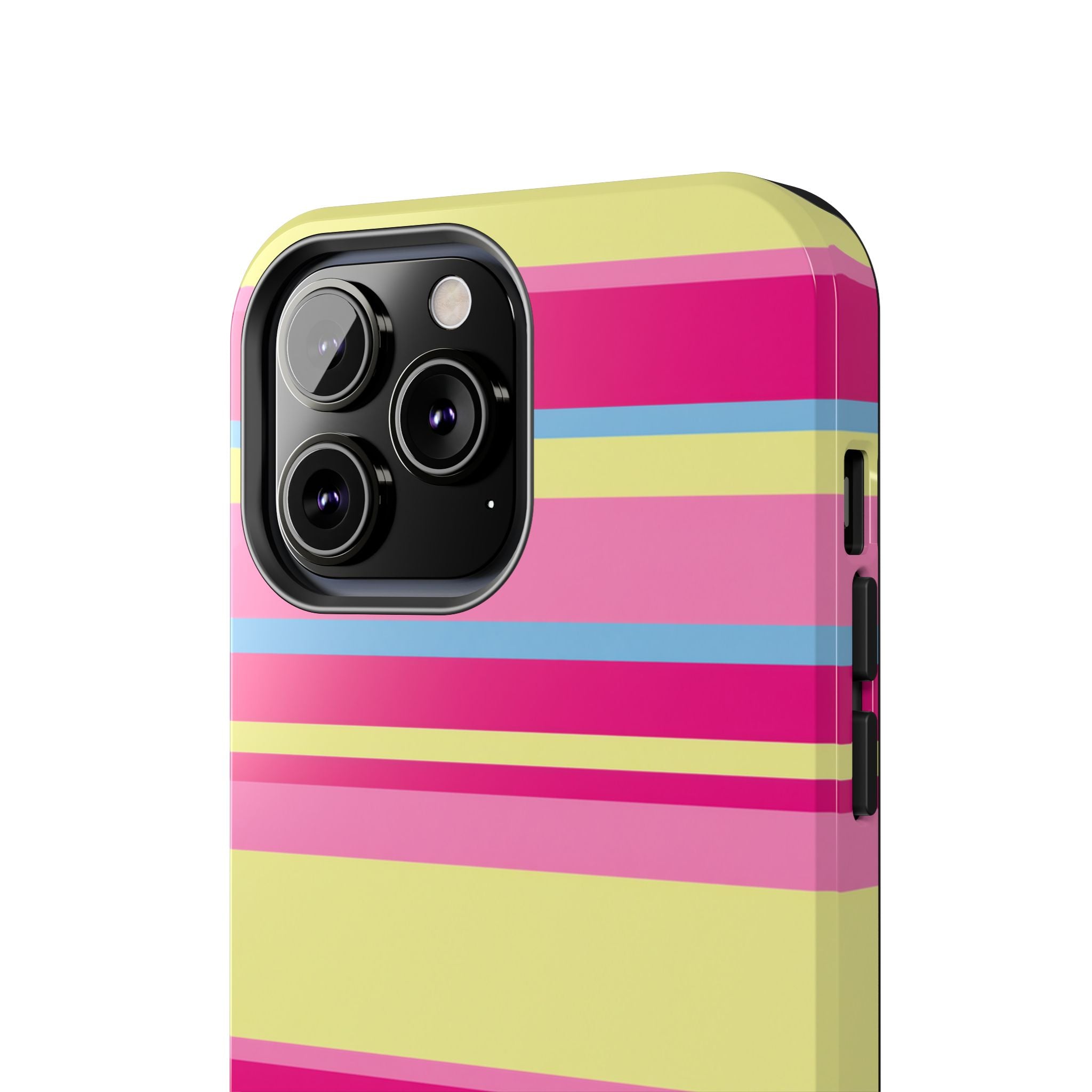 Lemonberry Stripe iPhone Case