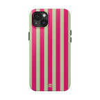 Lime Green and Pink Bold Stripes