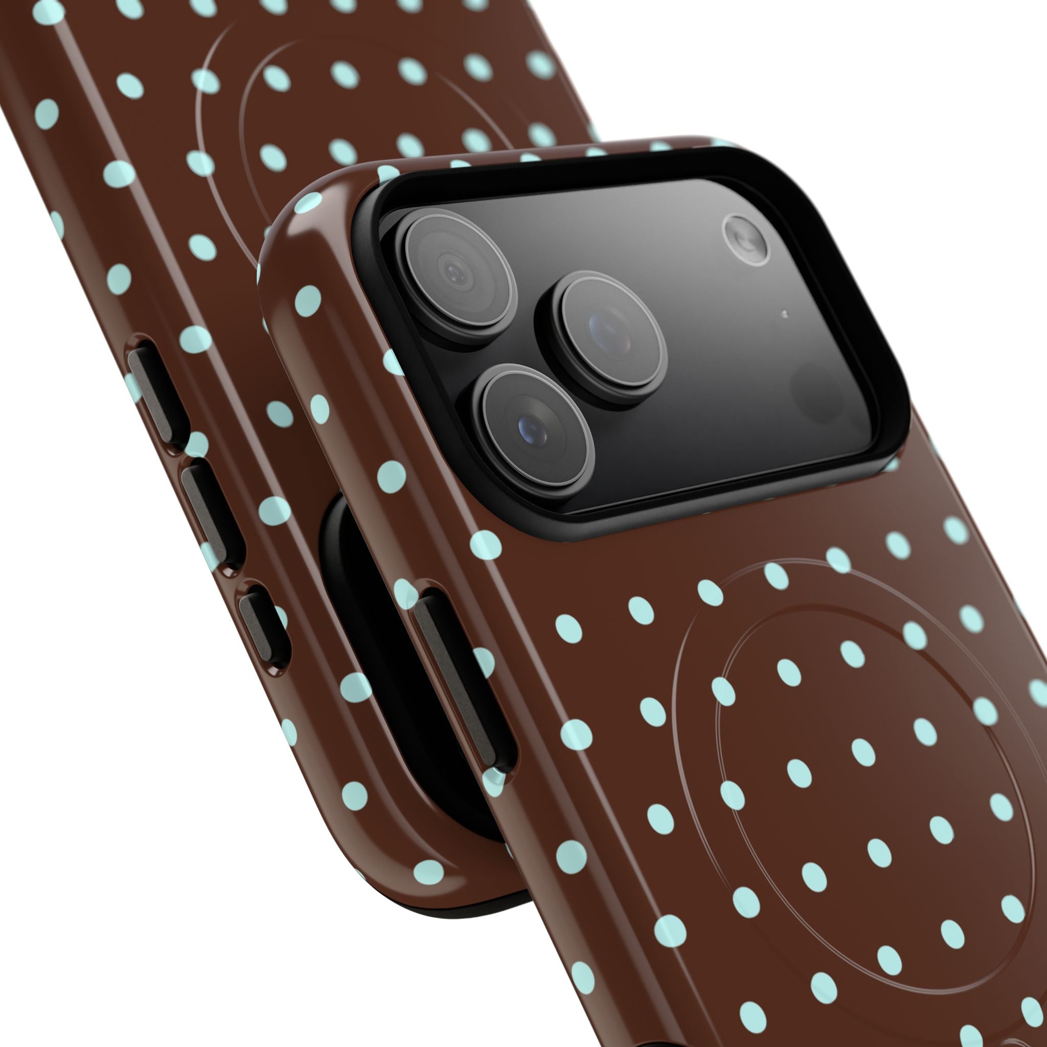 Polka Dot | Brown and Blue