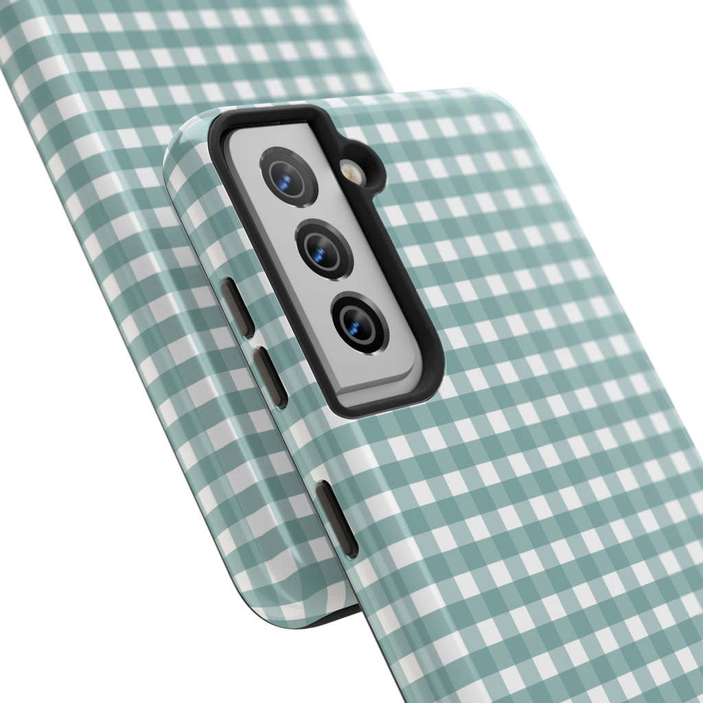Farm Gingham Samsung Galaxy Case | Blue