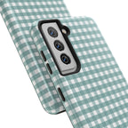 Farm Gingham Samsung Galaxy Case | Blue
