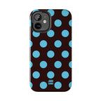 Big Polka Dot | Brown and Blue