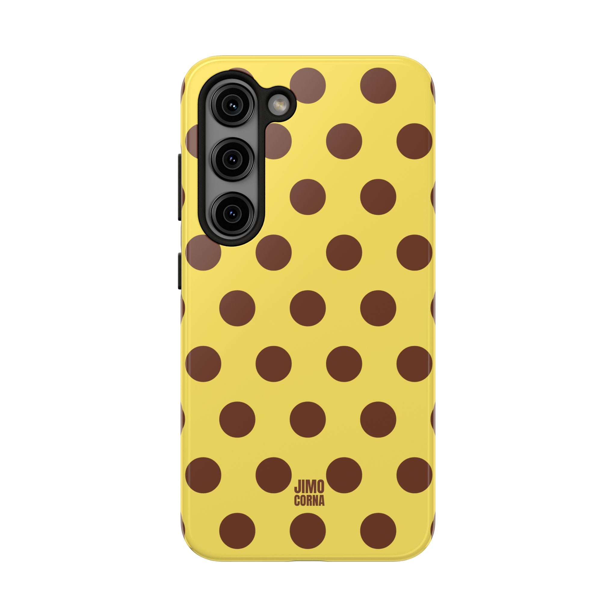 Big Polka Dot | Yellow and Brown