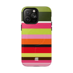 Berry Citrus Stripe MagSafe iPhone Case