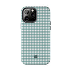 Farm Gingham iPhone Case | Blue