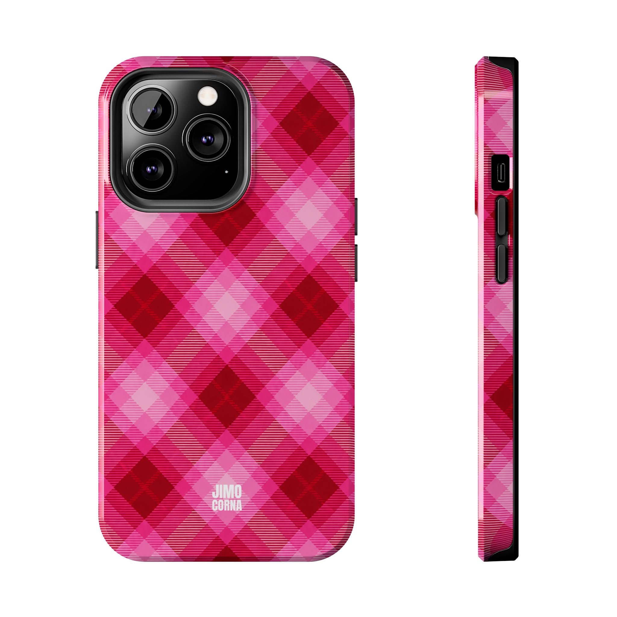 Pink Picnic Plaid iPhone Case