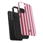 Bold Stripes Samsung Galaxy Case | Pink and Red
