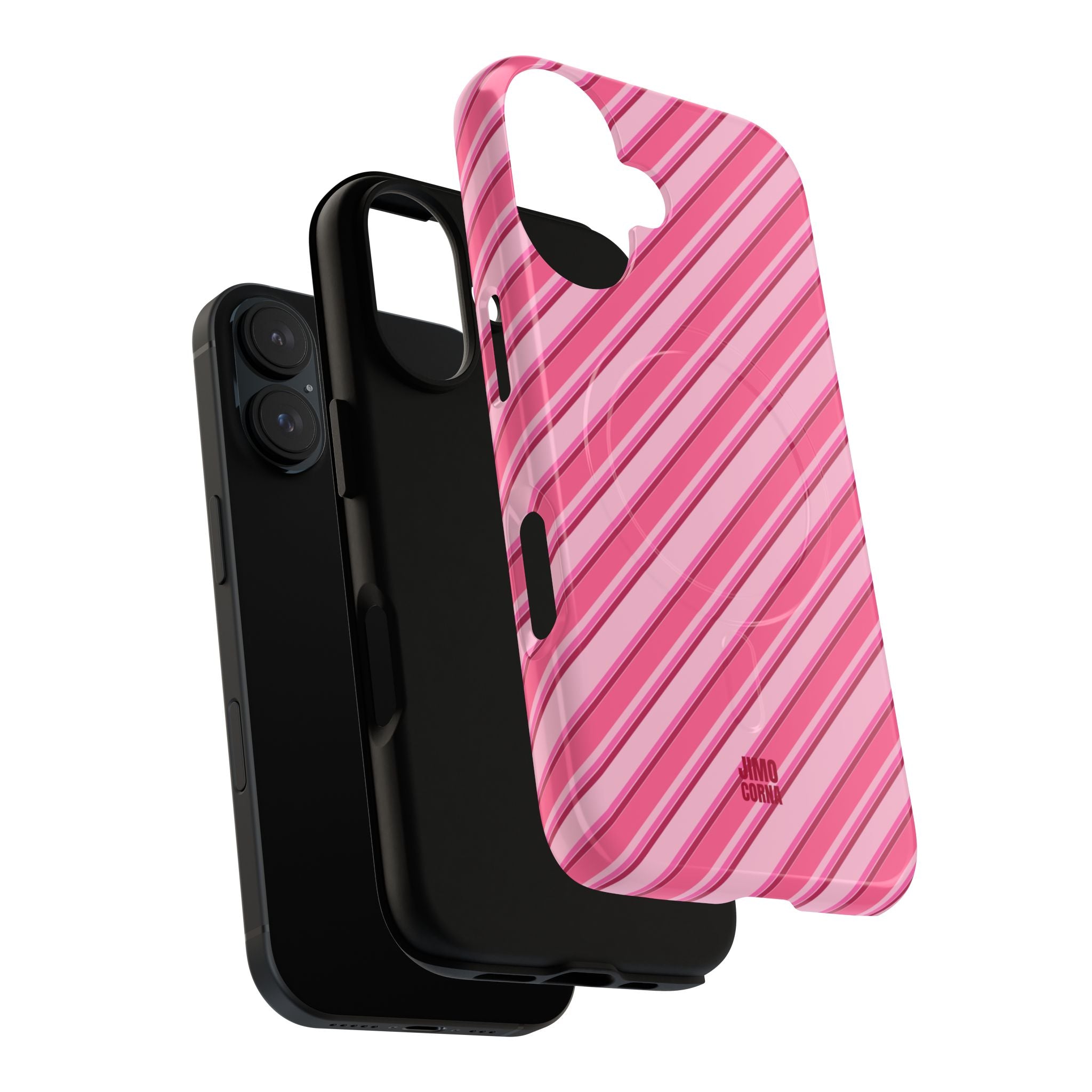 Angelina Stripes | Hot Pink - MagSafe iPhone Case