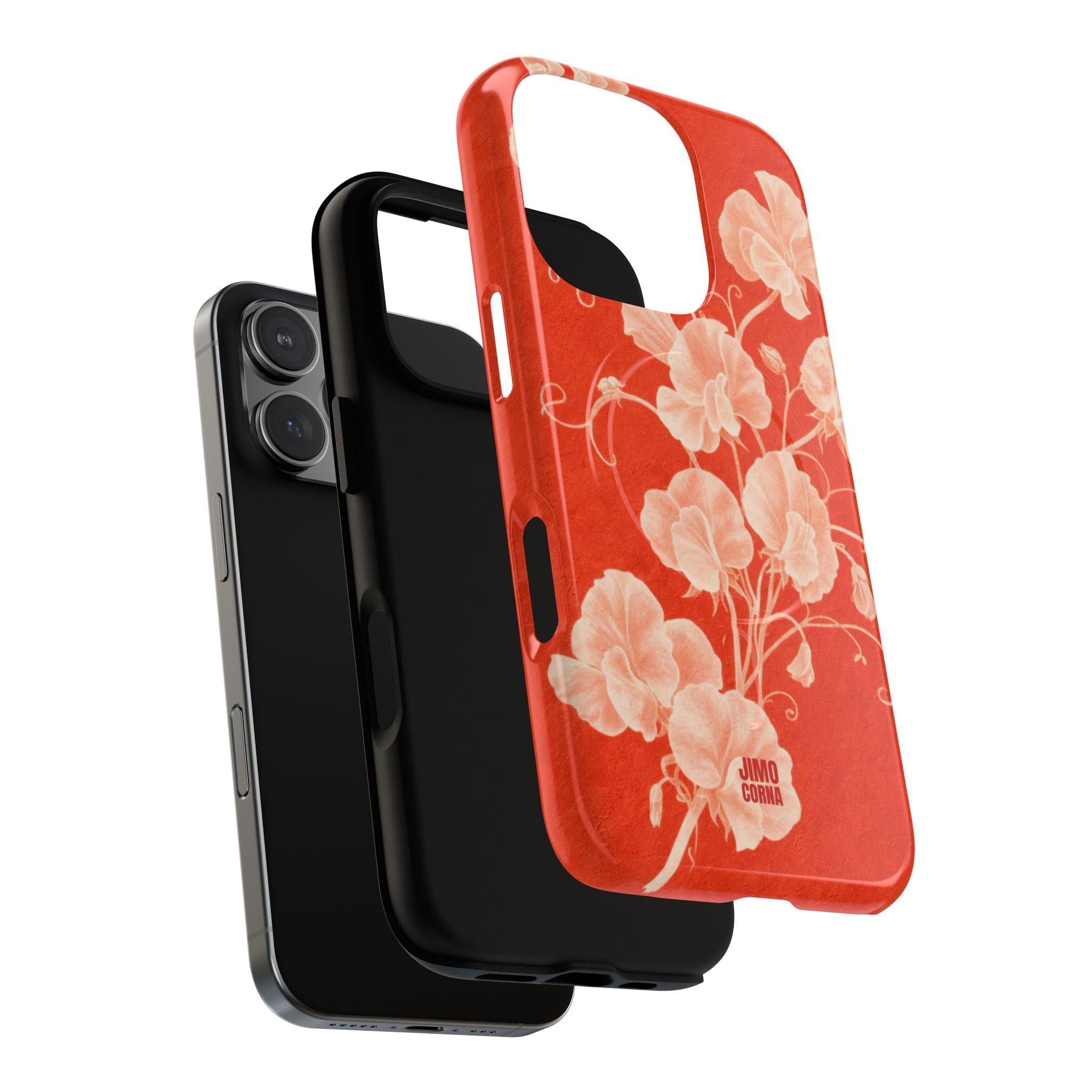 Red Flora MagSafe iPhone Case