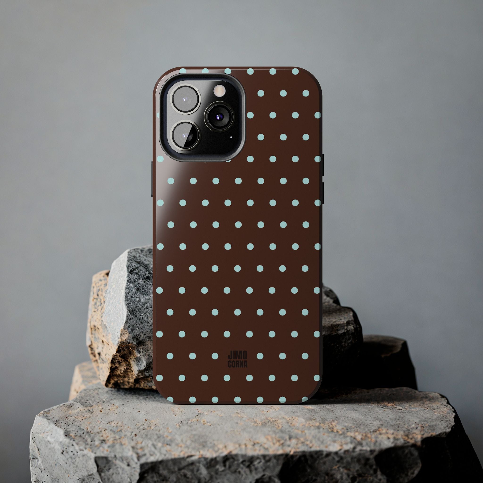Polka Dot | Brown and Blue
