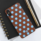 Big Polka Dot | Brown and Blue