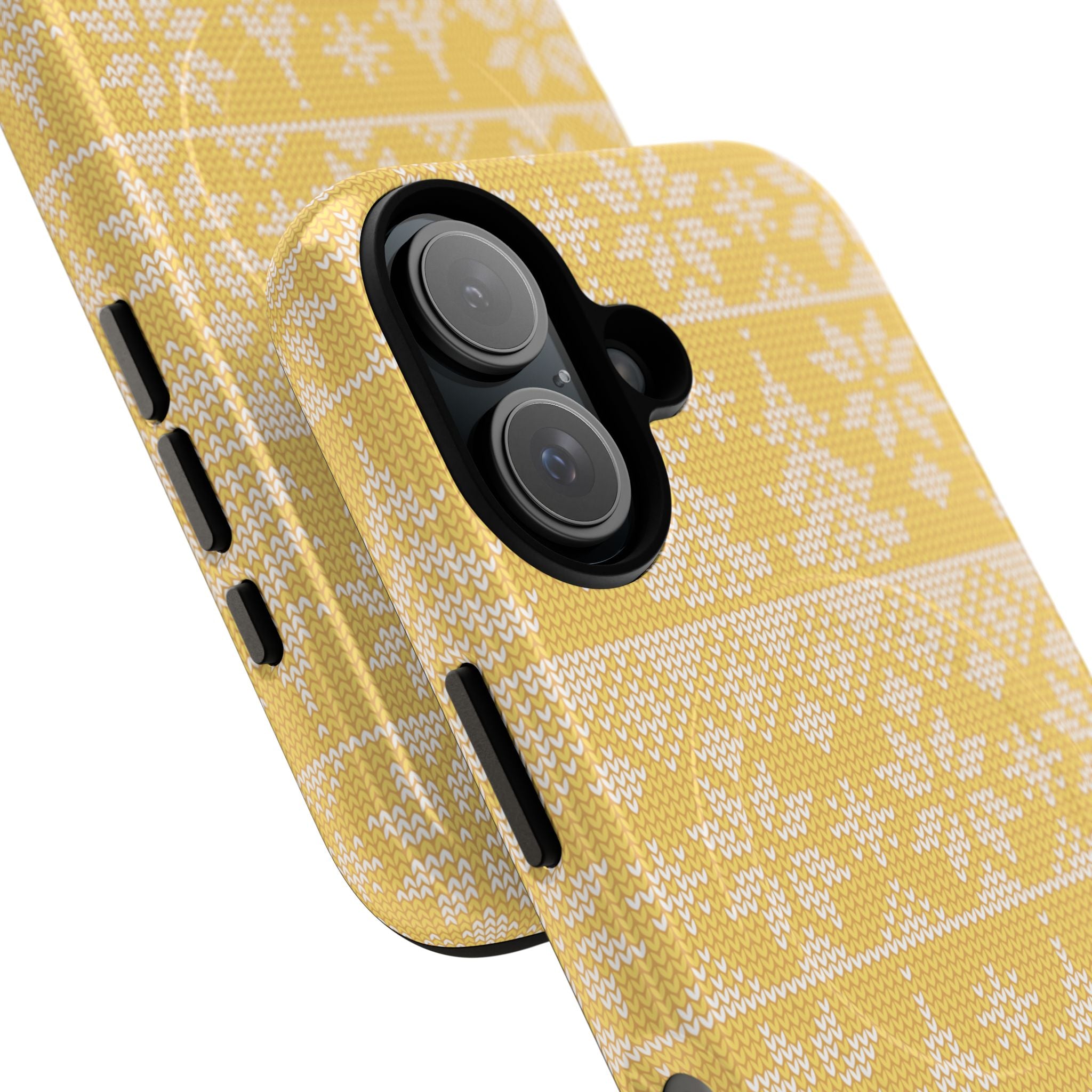 Holiday Knit | Yellow MagSafe iPhone Case