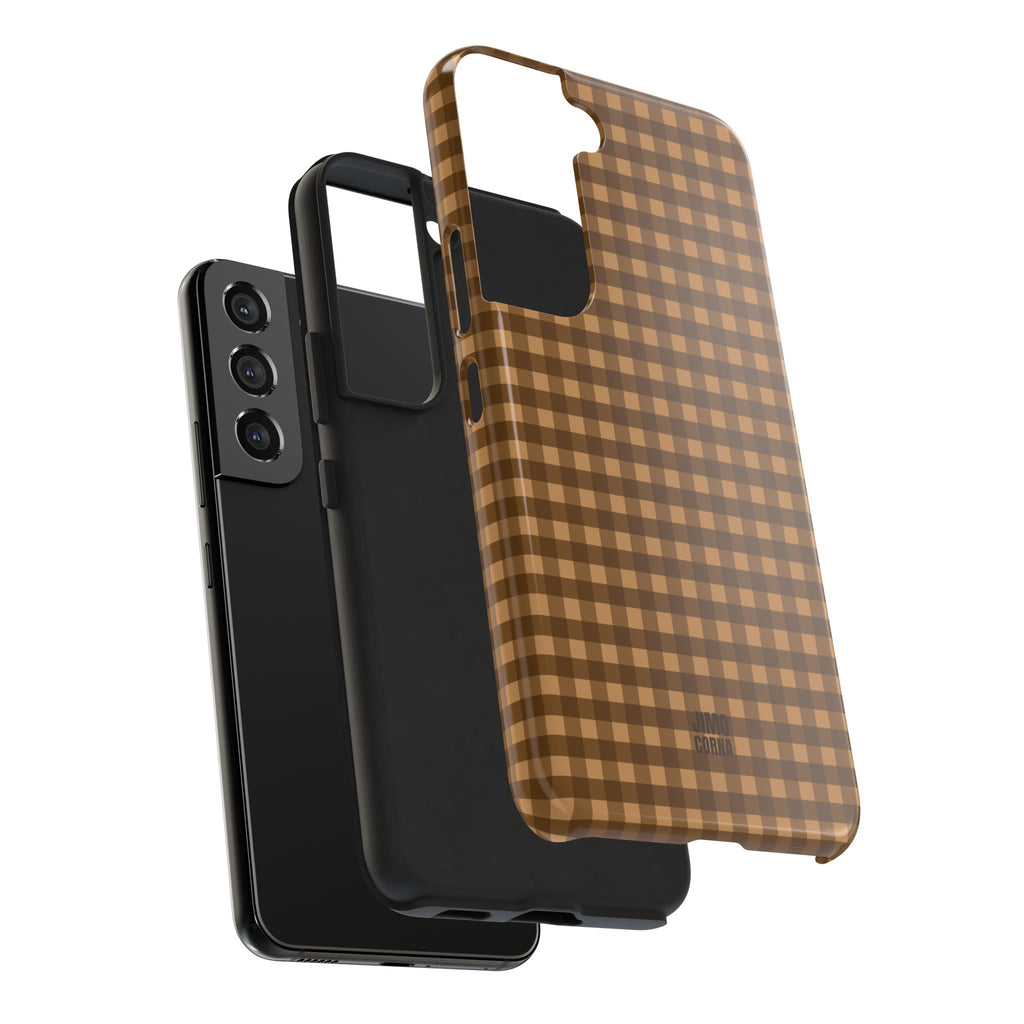 Farm Gingham Samsung Galaxy Case | Brown