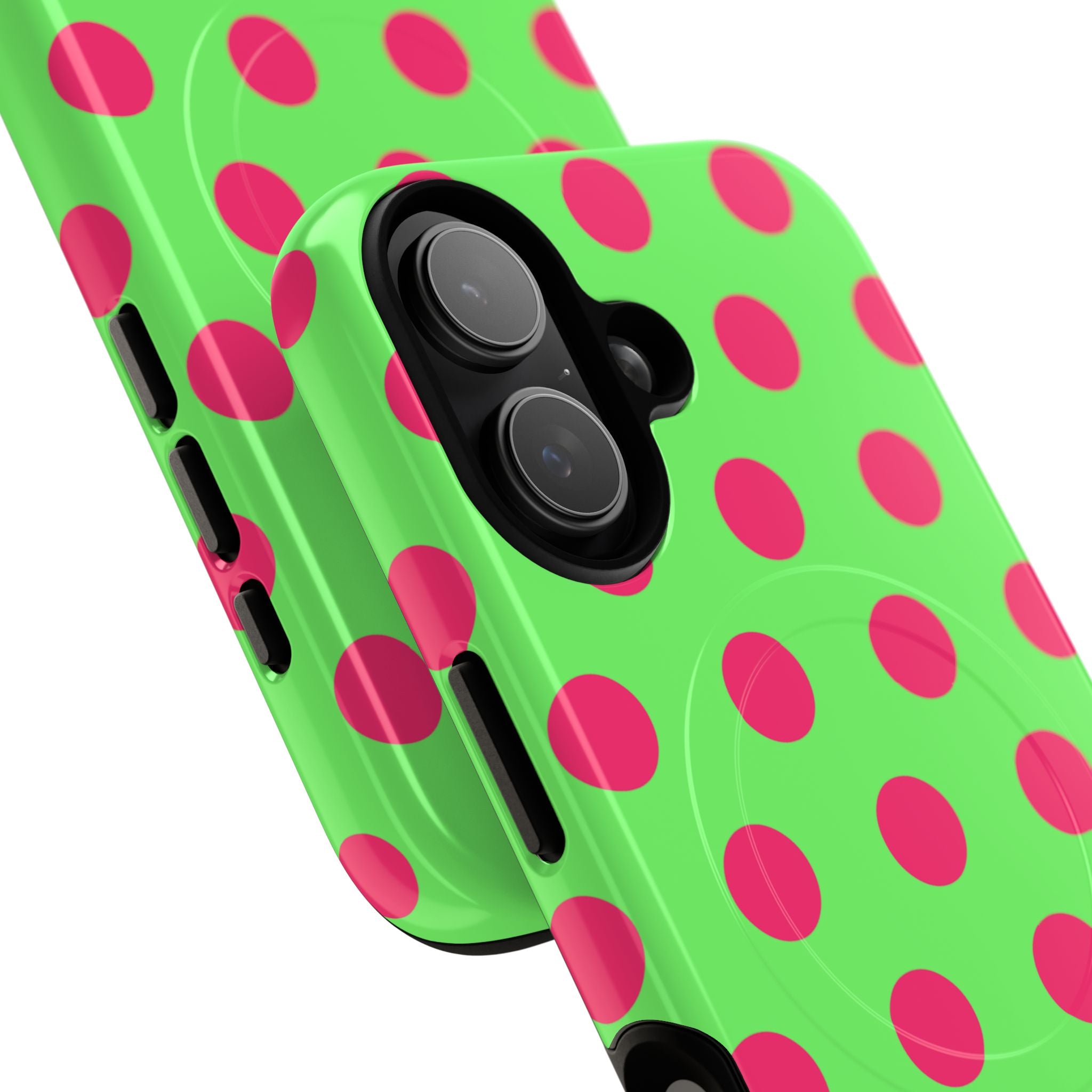 Big Polka Dot | Green and Pink