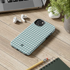 Farm Gingham iPhone Case | Blue