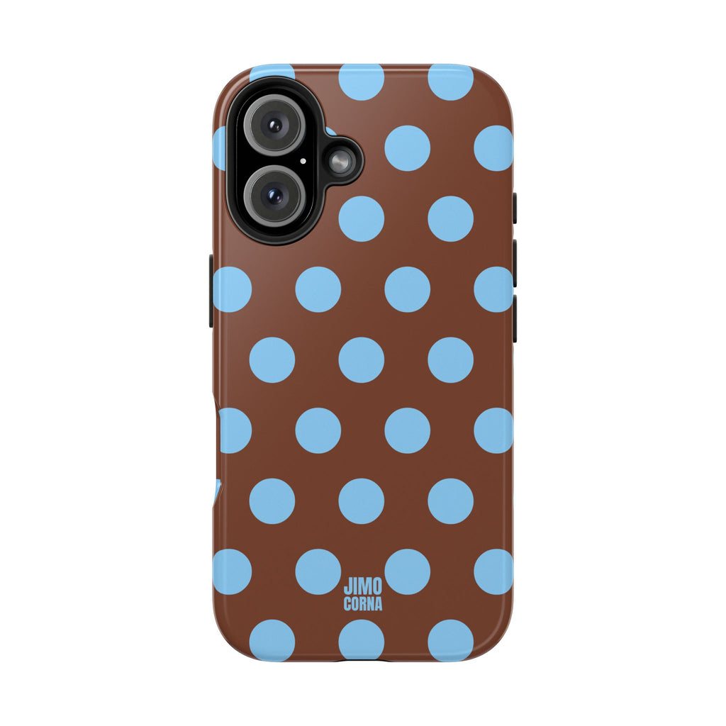 Big Polka Dot | Brown and Blue
