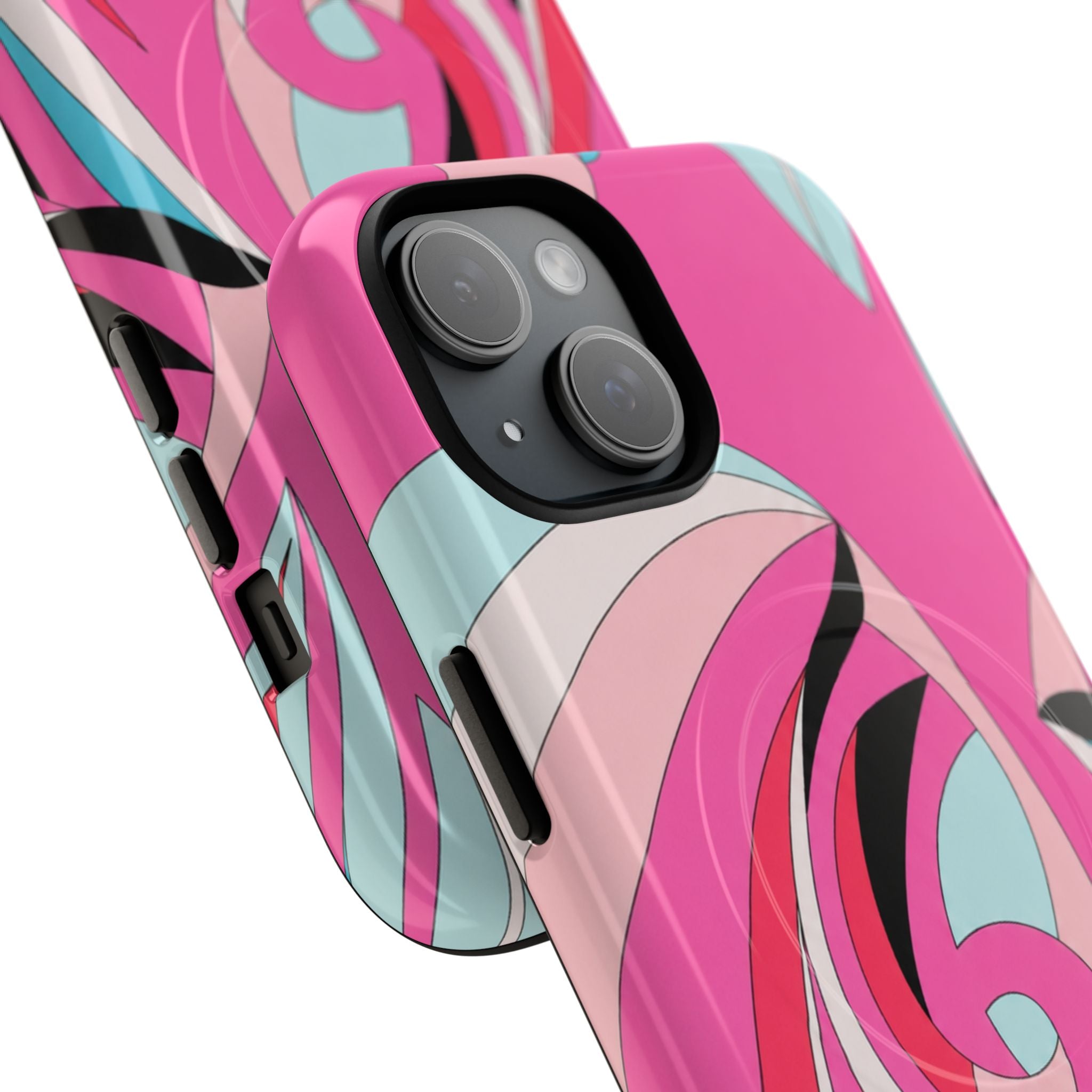 Pink Tropic Swirl MagSafe iPhone Case