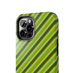 Angelina Stripes | Olive - iPhone Case