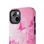 Pink Flutter Garden iPhone Case