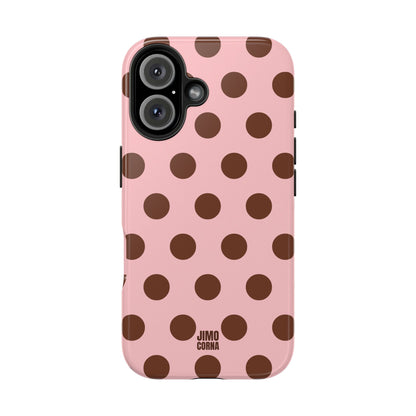 Big Polka Dot | Pink and Brown