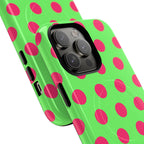 Big Polka Dot | Green and Pink