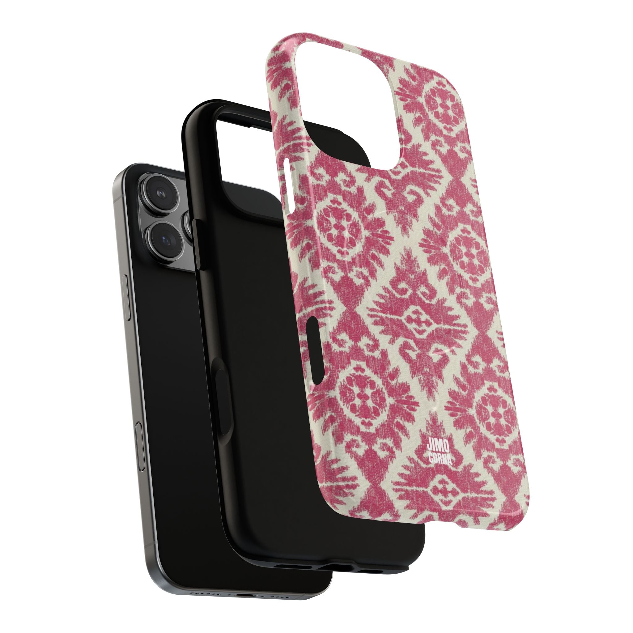 Damask MagSafe iPhone Case | Pink