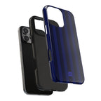 Bold Stripes iPhone Case | Navy Blue