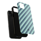 Angelina Stripes | Blue - iPhone Case
