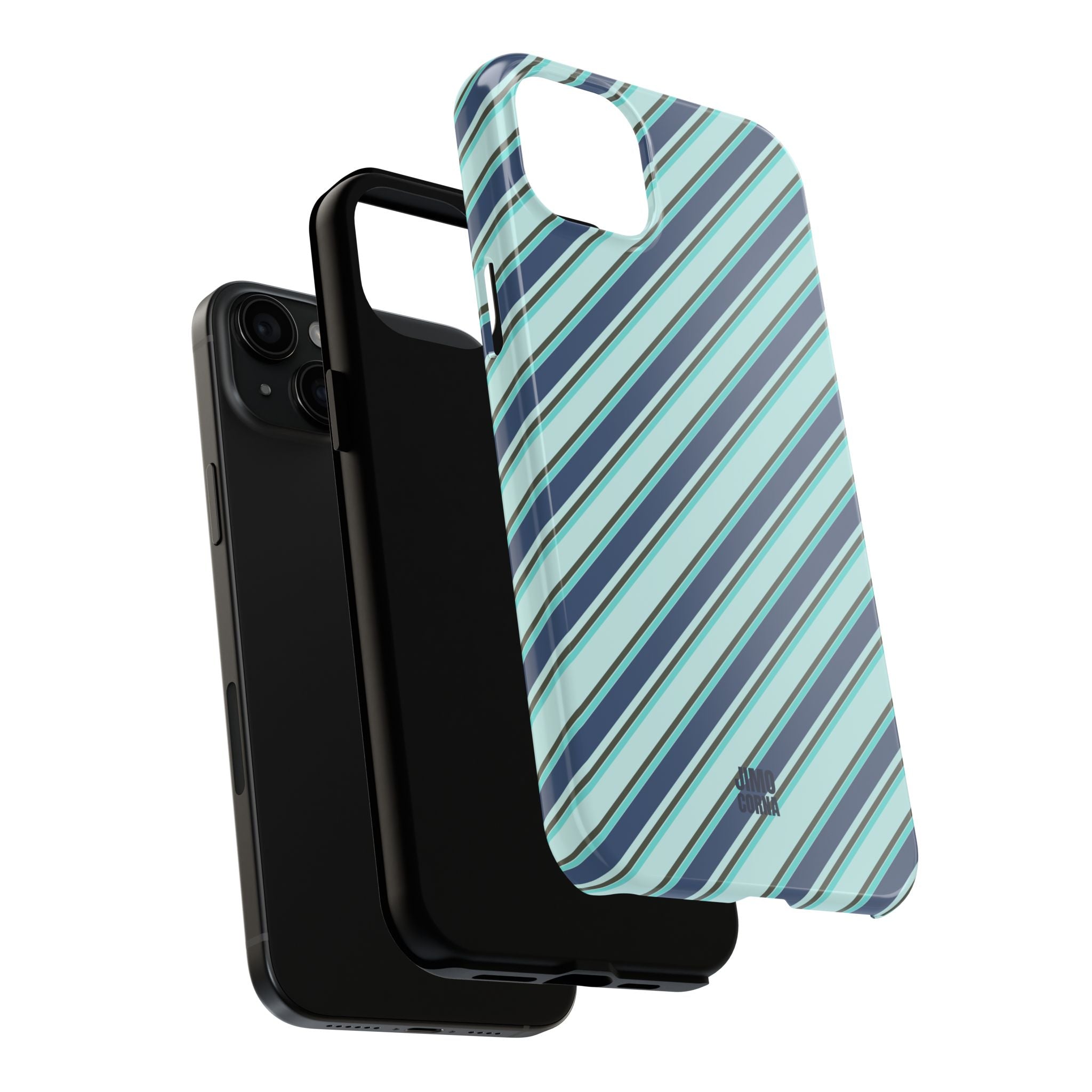 Angelina Stripes | Blue - iPhone Case