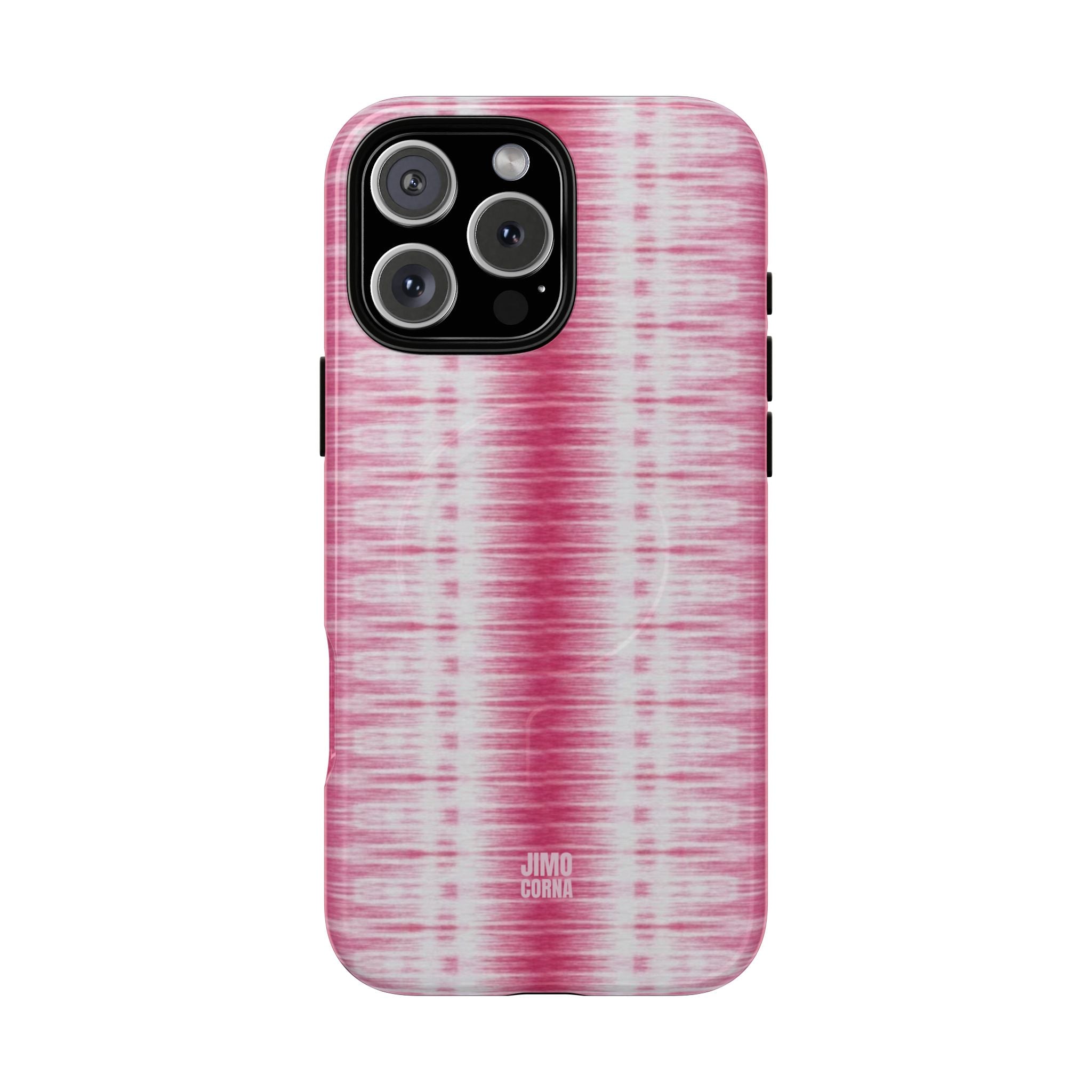 Pink Woven Texture MagSafe iPhone Case