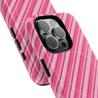 Angelina Stripes | Hot Pink - MagSafe iPhone Case