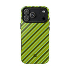 Angelina Stripes | Olive - MagSafe iPhone Case